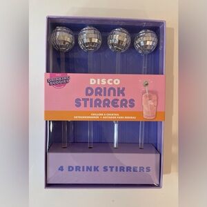 NWT‎ Vintage Disco Ball Swizzle Stick Set